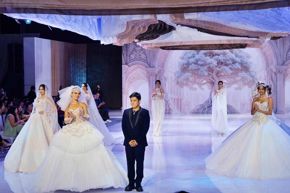 Rian Fernandez and his bridal collection.